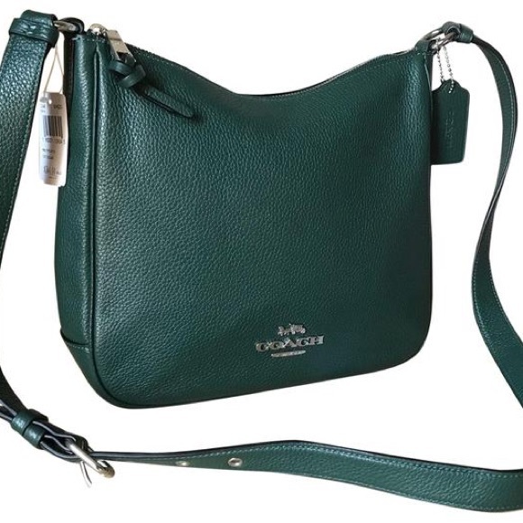 Coach Bags Authentic Coach Ellie File Pebble Hunter Green Crossbody